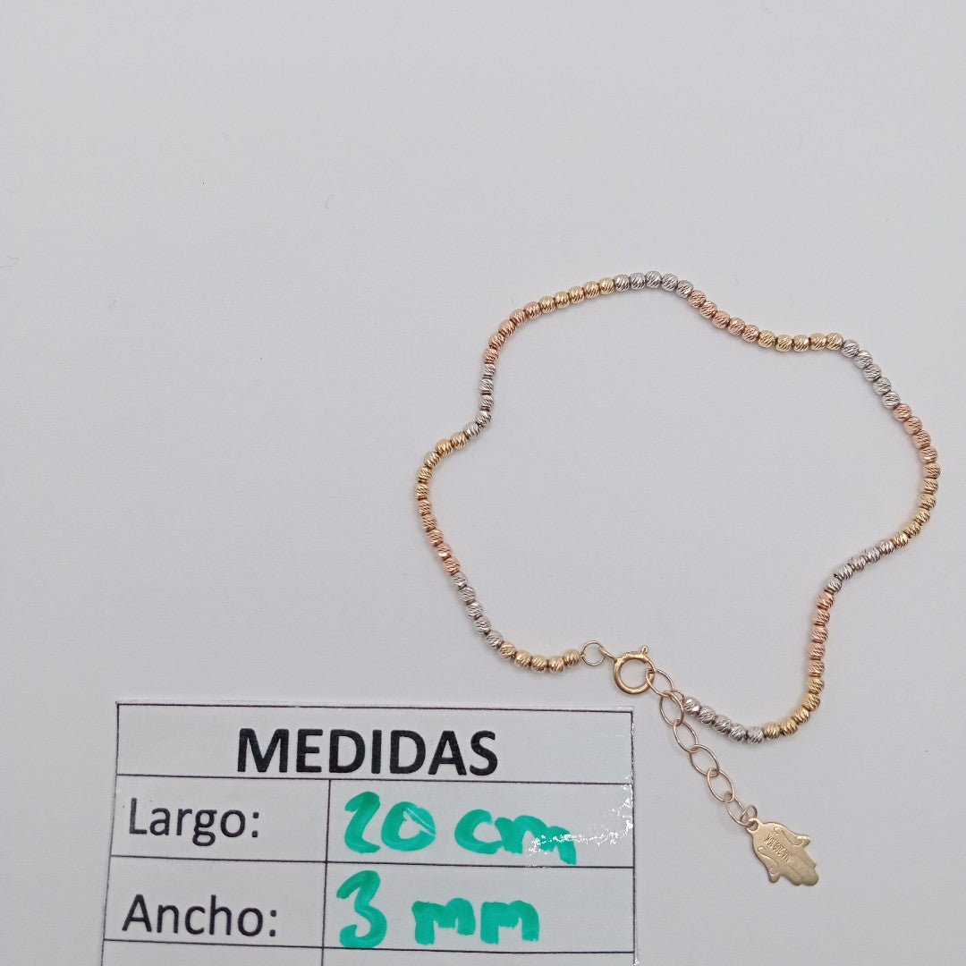 PULSERA ORO COMBINADO 10 K 2,40 GRMS (SEMINUEVO)