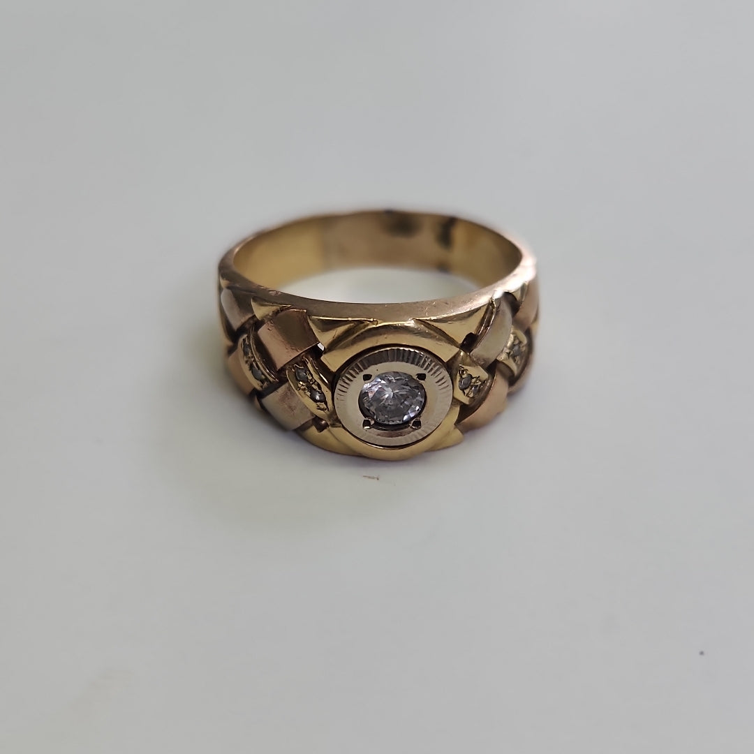 ANILLO ORO 10 K 10.6 GRMS (SEMINUEVO)