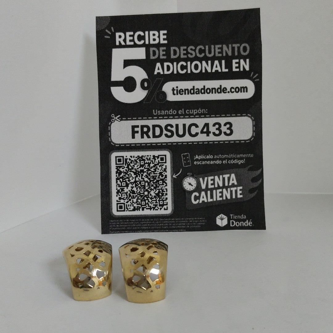 BROQUELES PAR ORO 14 K 2.7 GRMS (SEMINUEVO)