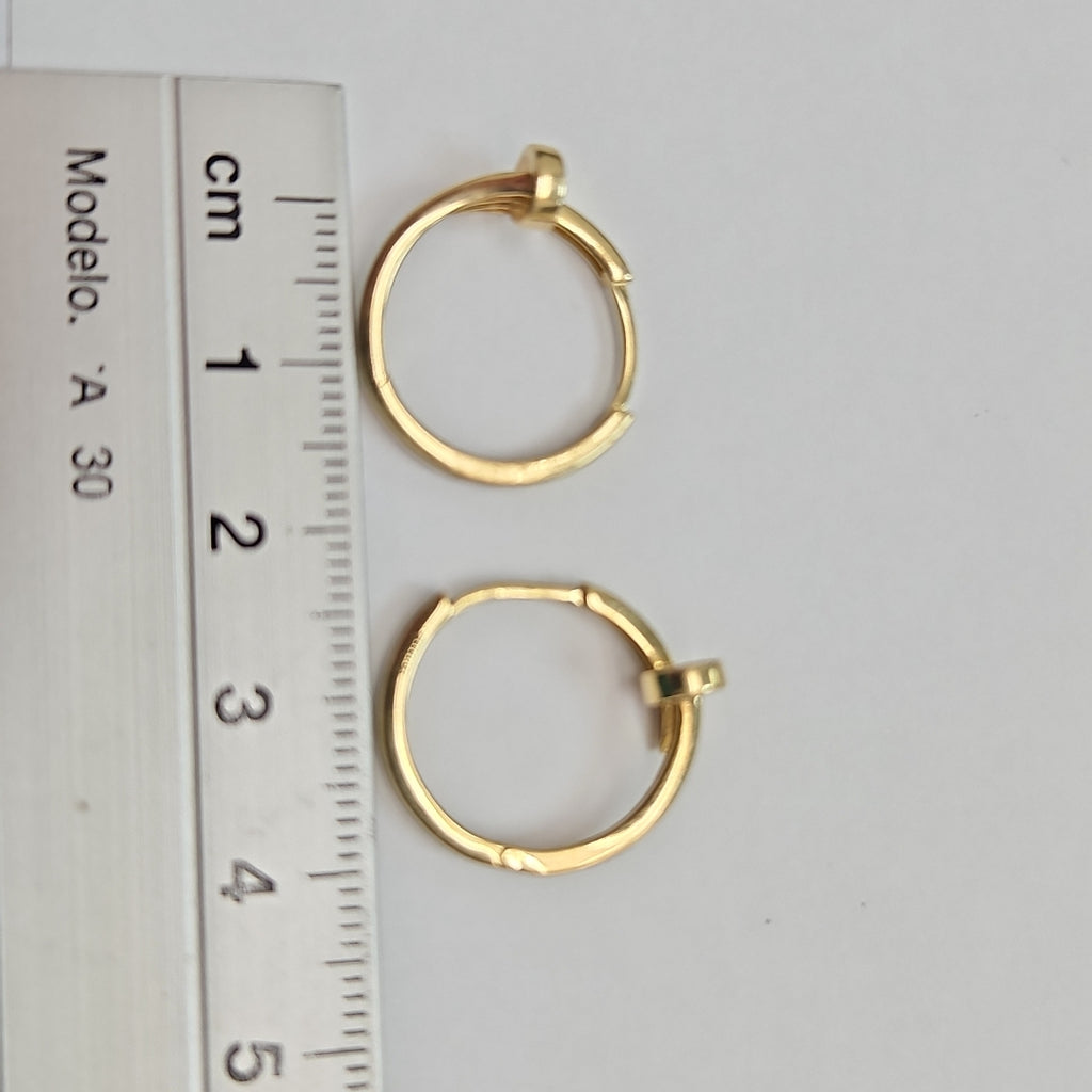 ARRACADAS PAR ORO 14 K 3.2 GRMS (SEMINUEVO)