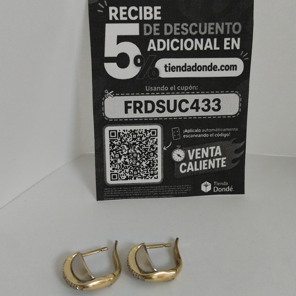 ARETES PAR ORO 14 K 5.9 GRMS (SEMINUEVO)