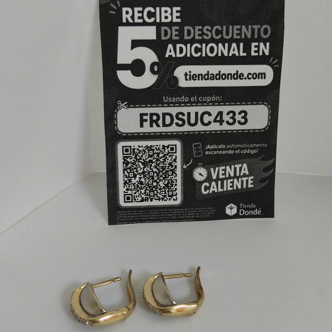 ARETES PAR ORO 14 K 5.9 GRMS (SEMINUEVO)