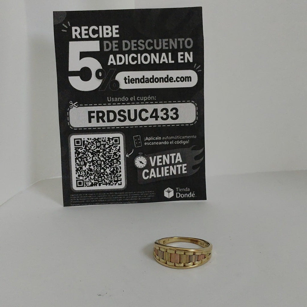 ANILLITO ORO COMBINADO 14 K 3.3 GRMS (SEMINUEVO)