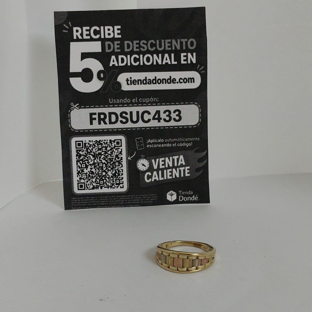 ANILLITO ORO COMBINADO 14 K 3.3 GRMS (SEMINUEVO)