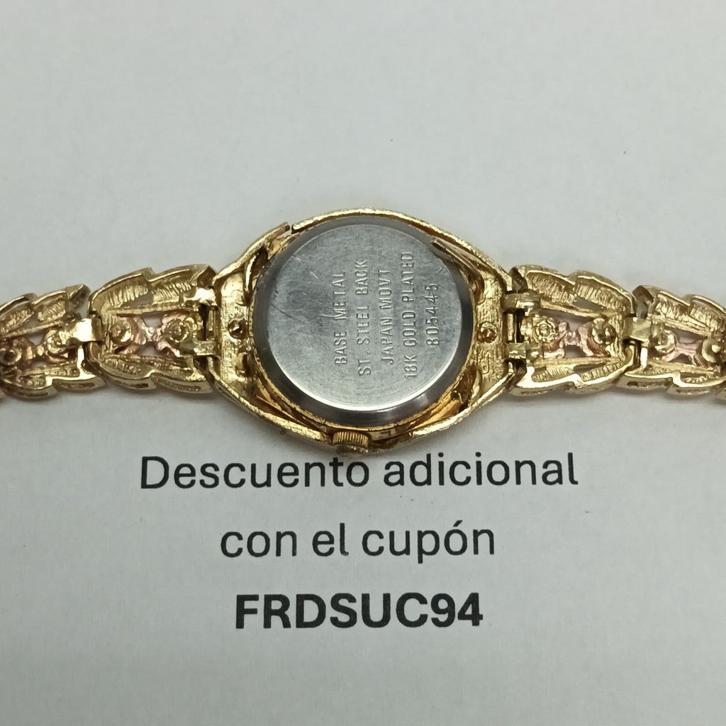 RELOJ CAJA ACERO PULSO ORO ORO 14 K 25.7 GRMS (SEMINUEVO)