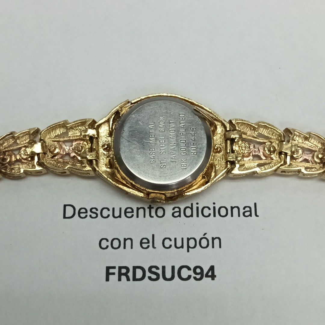 RELOJ CAJA ACERO PULSO ORO ORO 14 K 25.7 GRMS (SEMINUEVO)