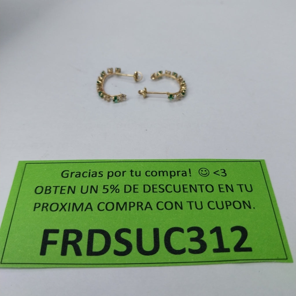 ARETES PAR ORO 10 K 0.8 GRMS (SEMINUEVO)