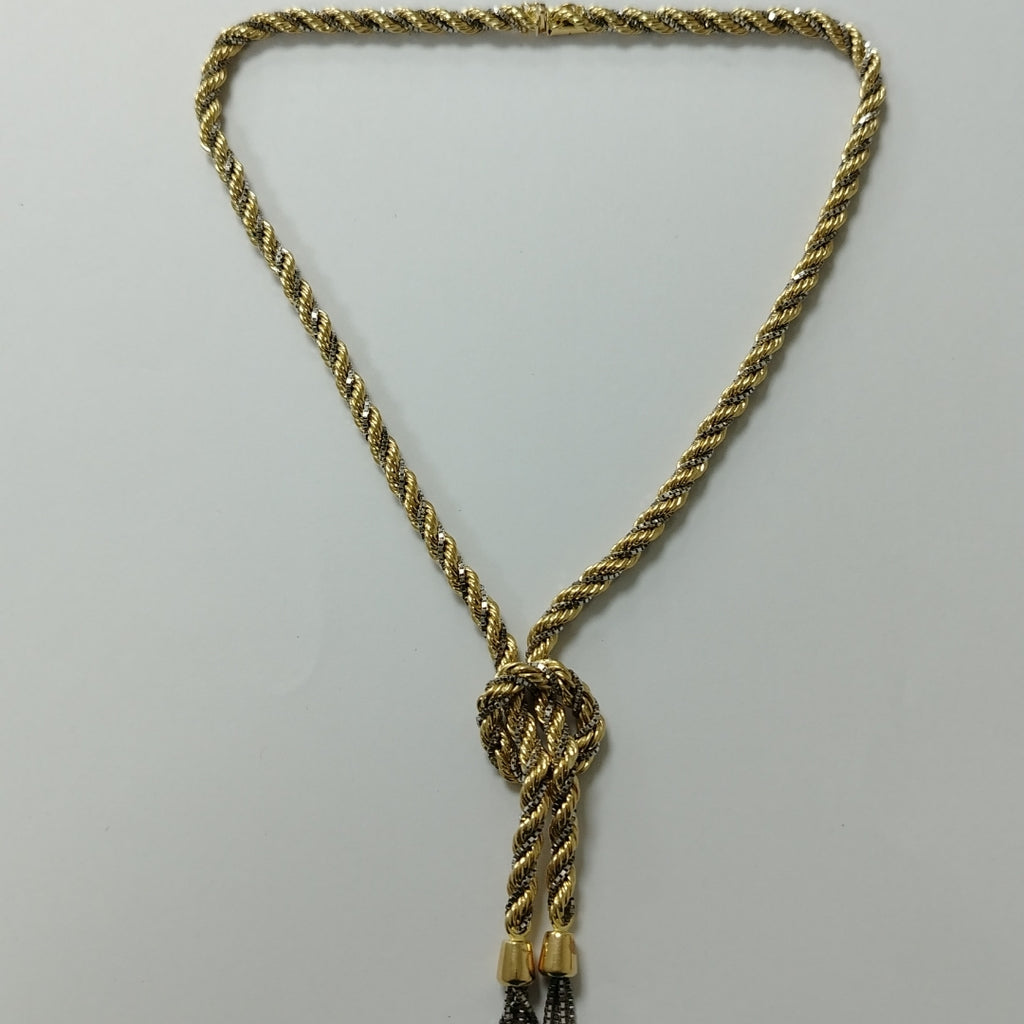 GARGANTILLA ORO COMBINADO 18 K 42,10 GRMS (SEMINUEVO)