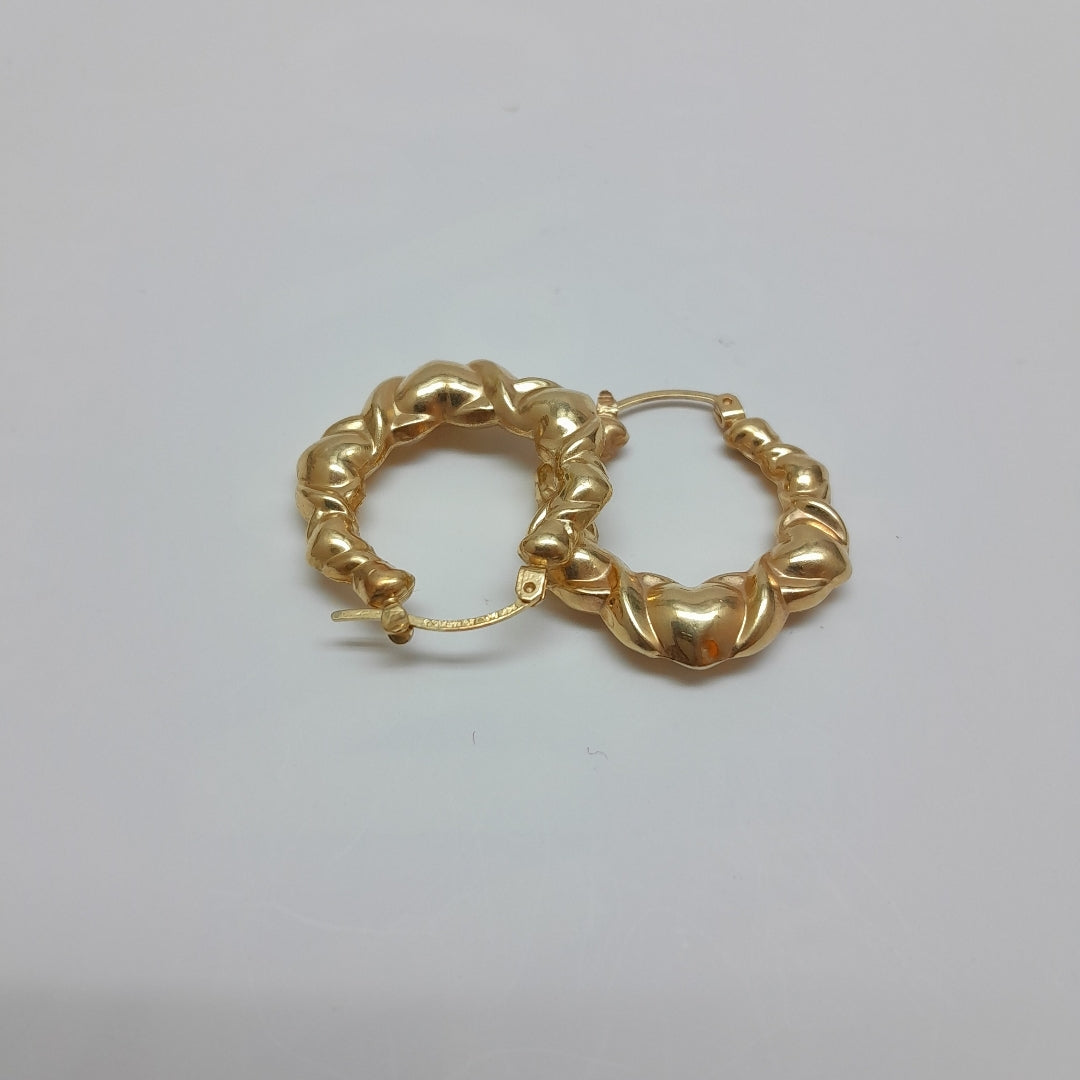 ARRACADAS PAR ORO 14 K 3.3 GRMS (SEMINUEVO)