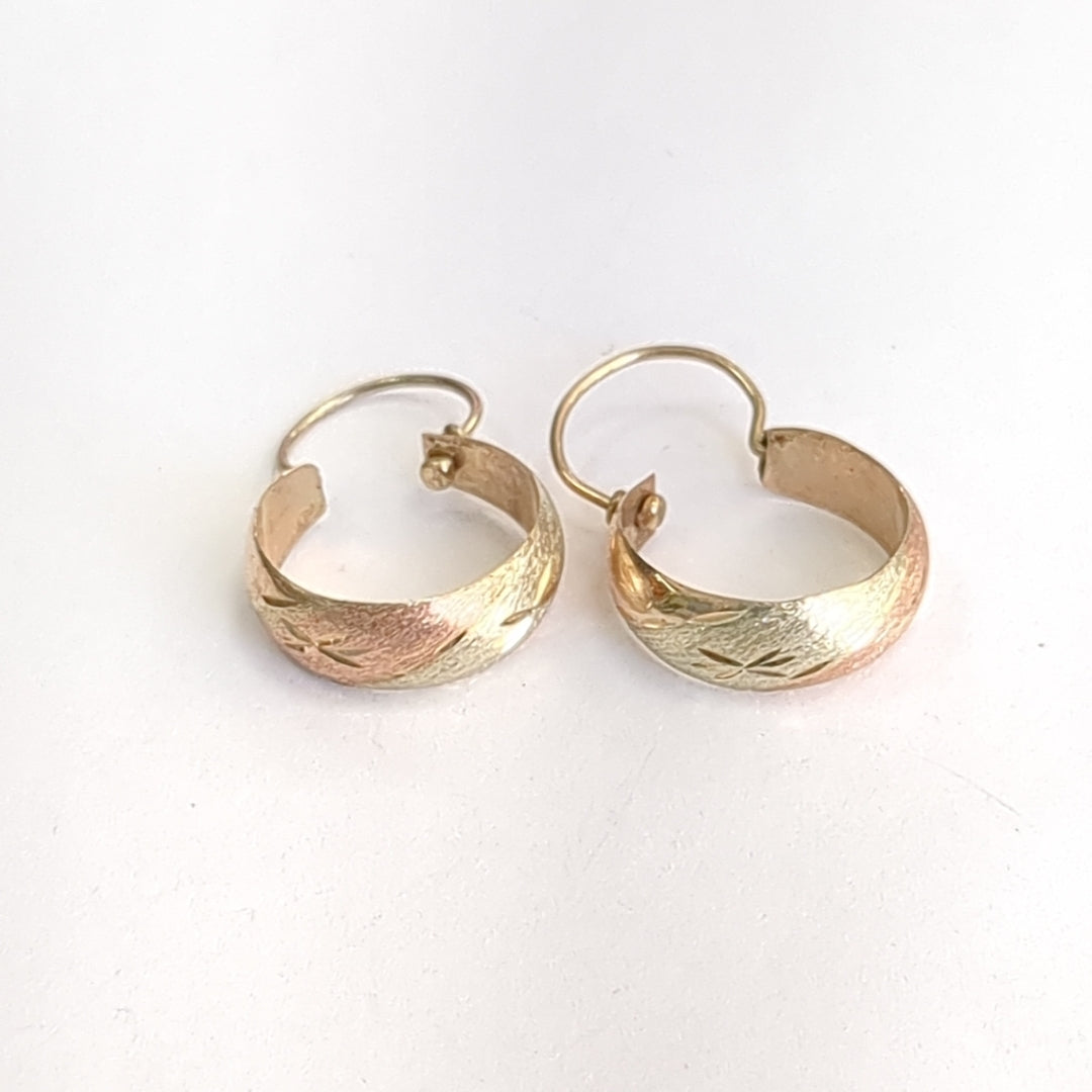 ARRACADAS PAR ORO 10 K 1,60 GRMS (SEMINUEVO)