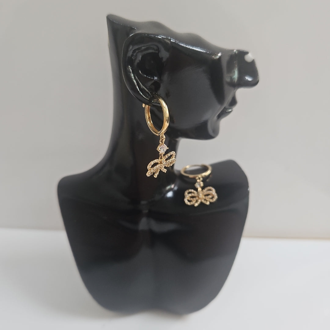 ARRACADAS PAR ORO 14 K 2.2 GRMS (SEMINUEVO)