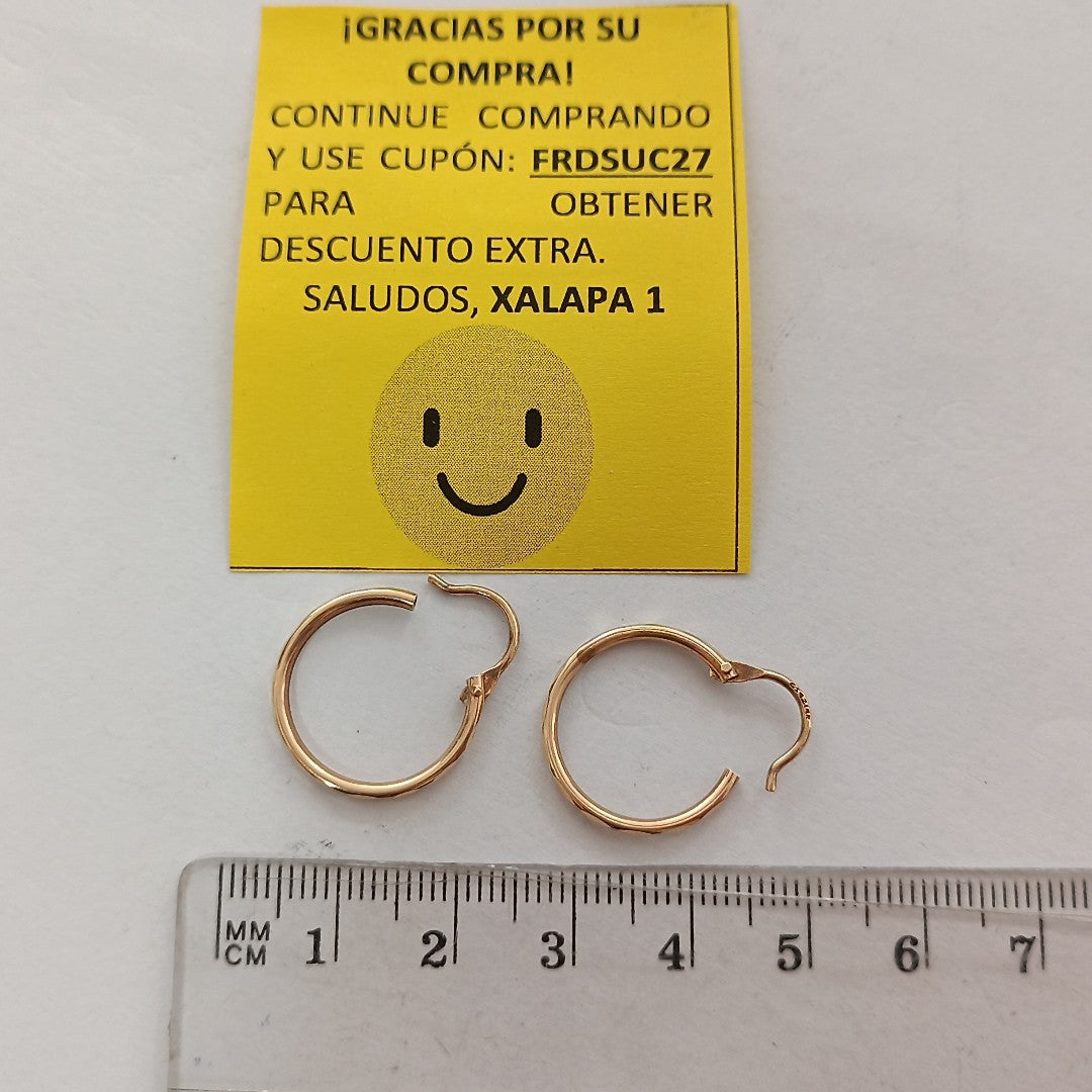 ARRACADAS PAR ORO 14 K 1,50 GRMS (SEMINUEVO)