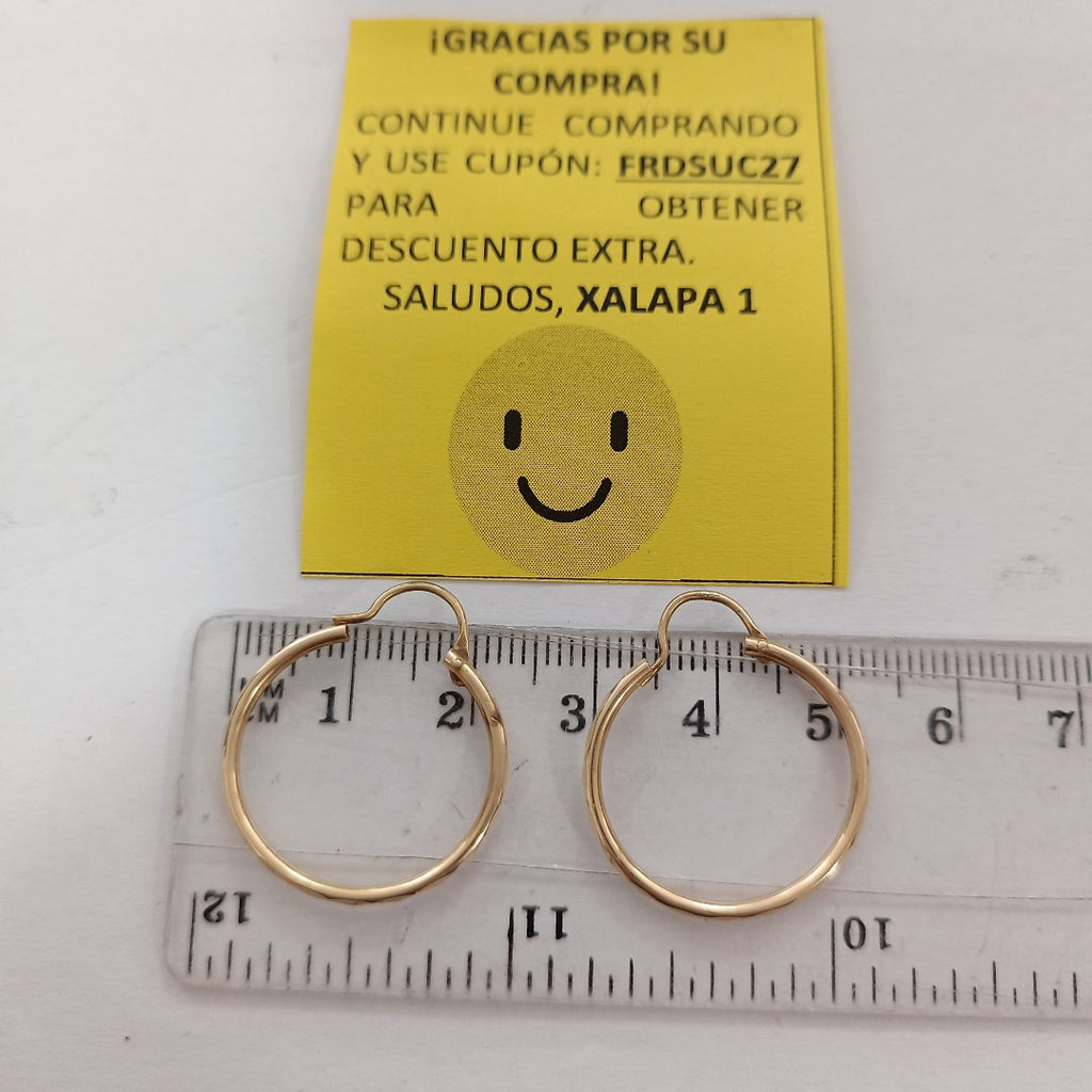 ARRACADAS PAR ORO 14 K 1,70 GRMS (SEMINUEVO)