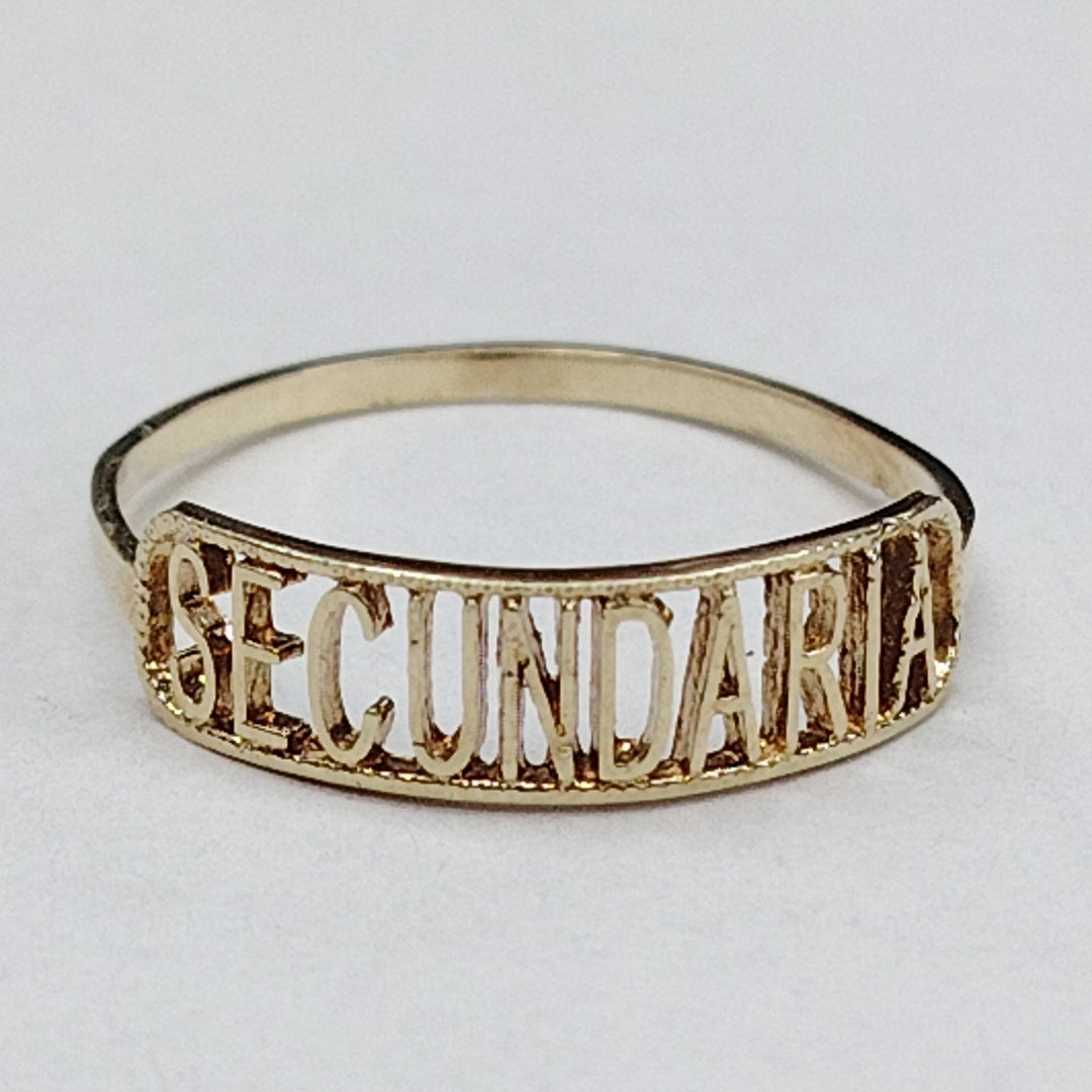 ANILLO DE GRADUACIÓN ORO 10 K 0,80 GRMS (SEMINUEVO)