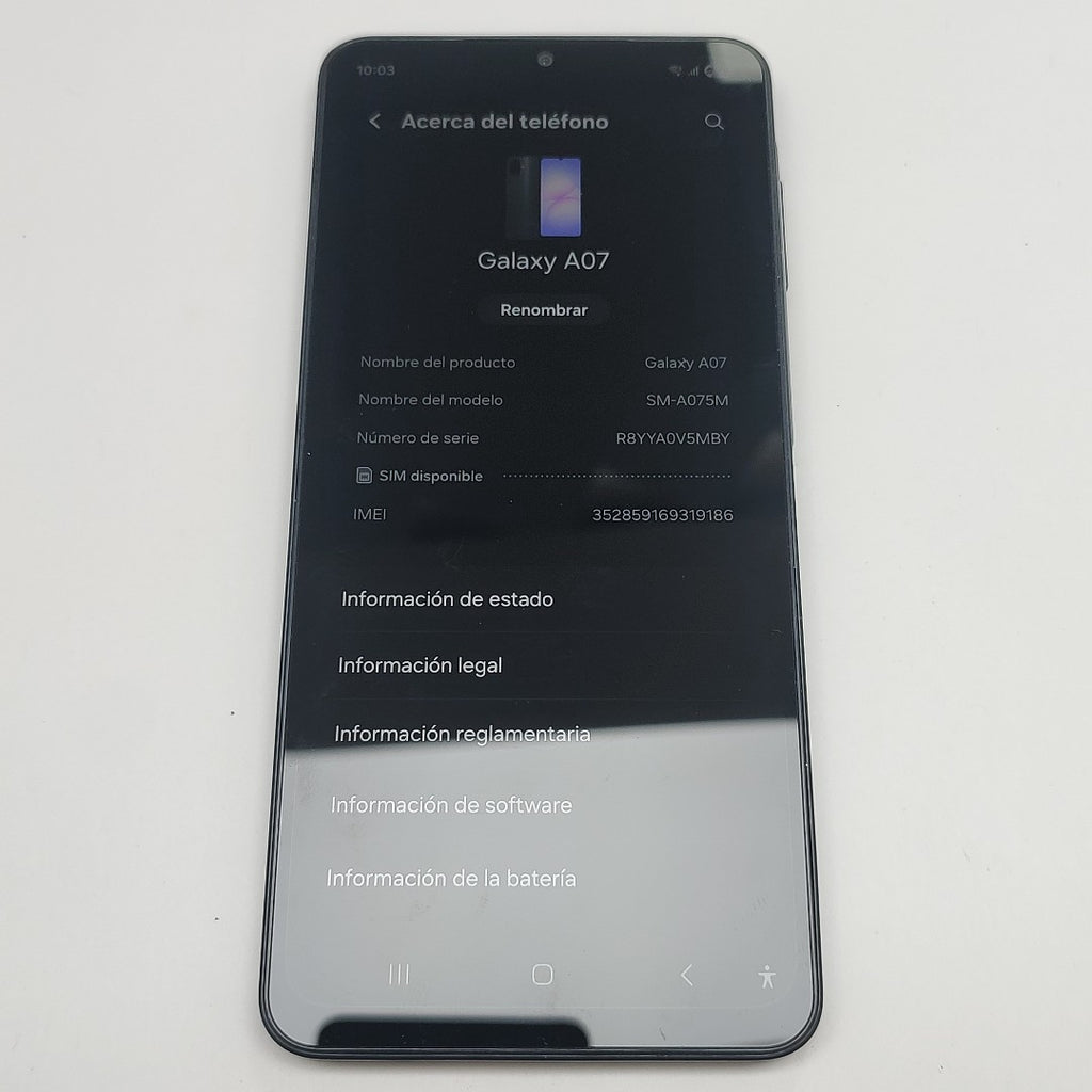 CELULAR SAMSUNG GALAXY A07 SM-A075M (2025) 64 GB 4 GB RAM (SEMINUEVO)