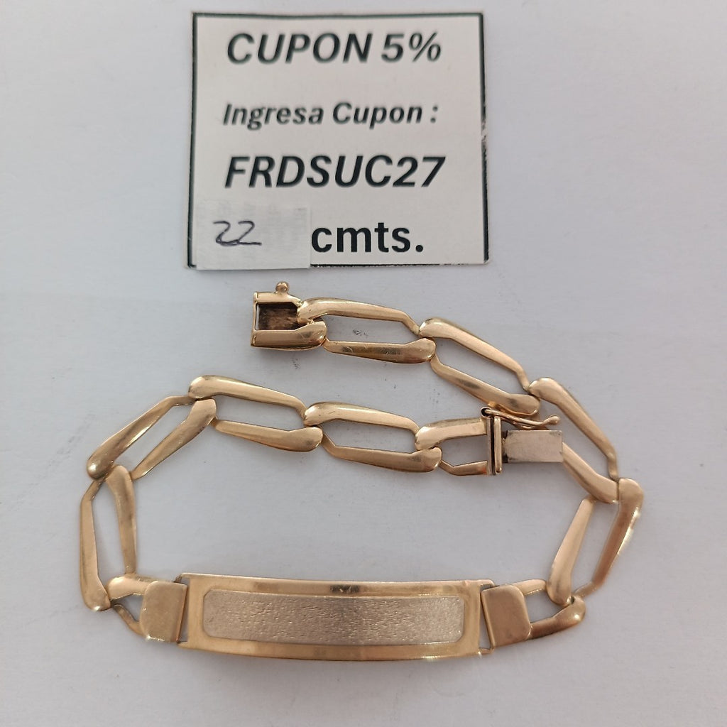 ESCLAVA ORO,RODIADO 14 K 12,90 GRMS (SEMINUEVO)