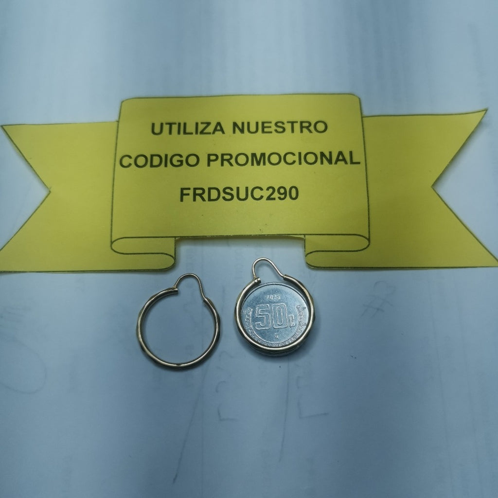 ARRACADAS PAR ORO 14 K 1.4 GRMS (SEMINUEVO)
