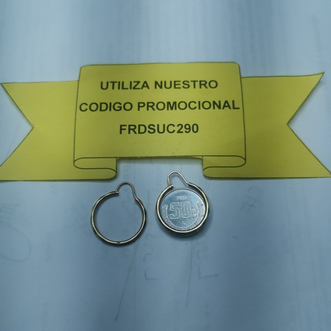 ARRACADAS PAR ORO 14 K 1.4 GRMS (SEMINUEVO)