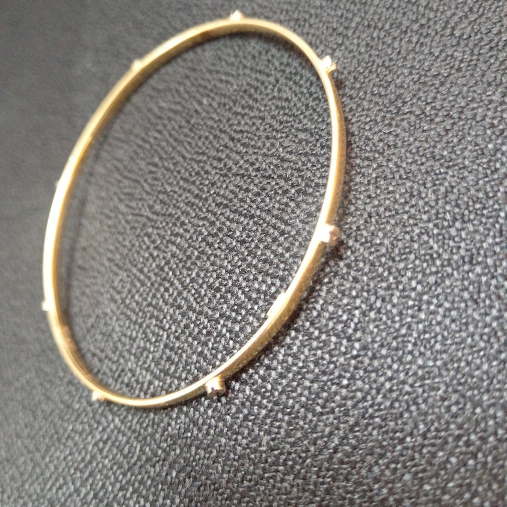 PULSERA RIGIDA ORO COMBINADO 14 K 5.4 GRMS (SEMINUEVO)