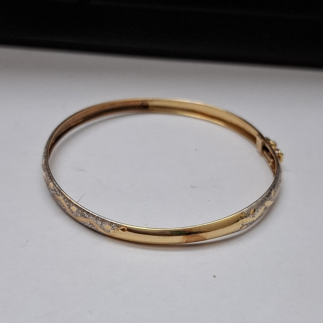 PULSERA RIGIDA ORO 14 K 5,40 GRMS (SEMINUEVO)