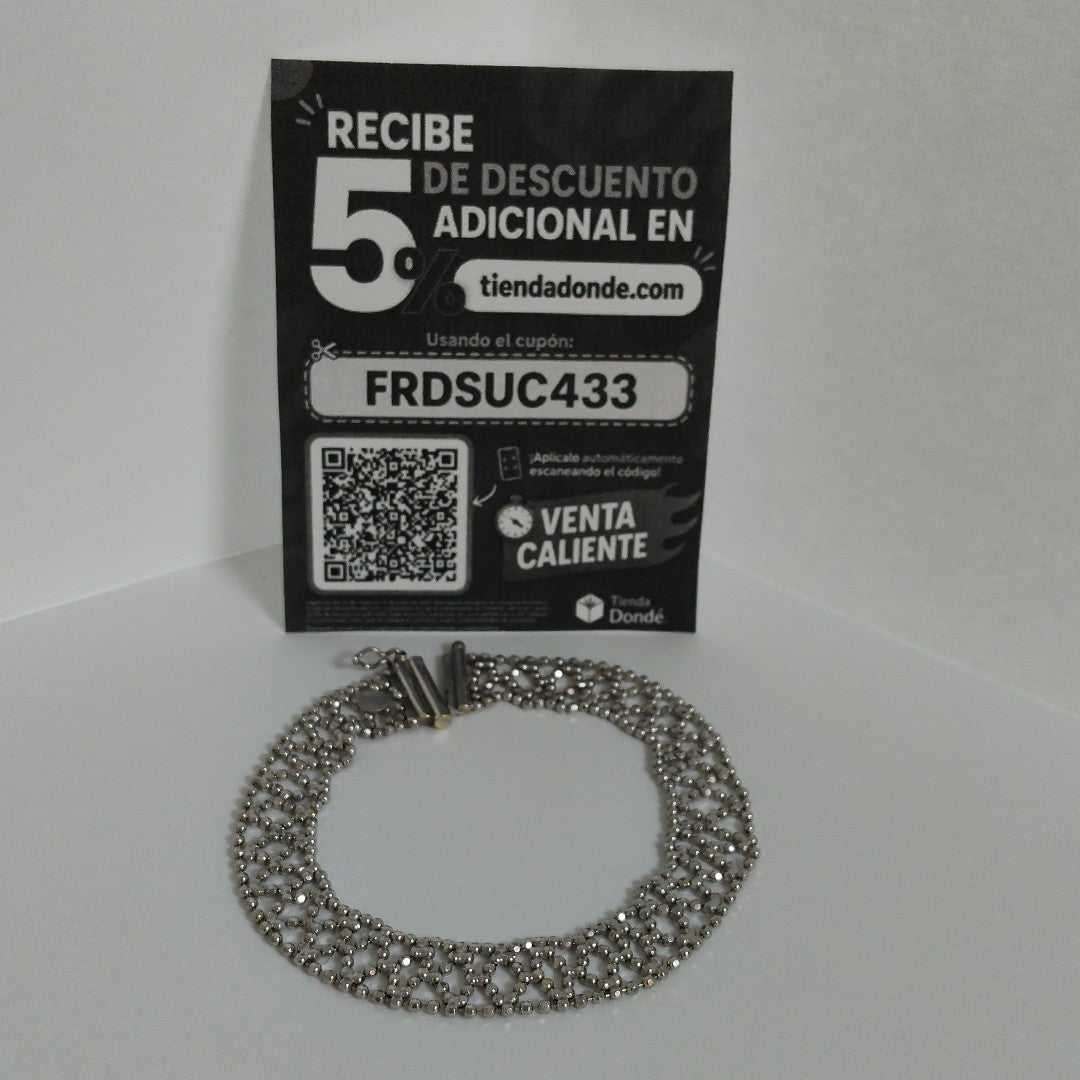 PULSERA ORO BLANCO 14 K 8.6 GRMS (SEMINUEVO)