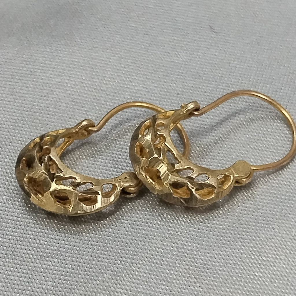 ARETES PAR ORO 10 K 1.1 GRMS (SEMINUEVO)