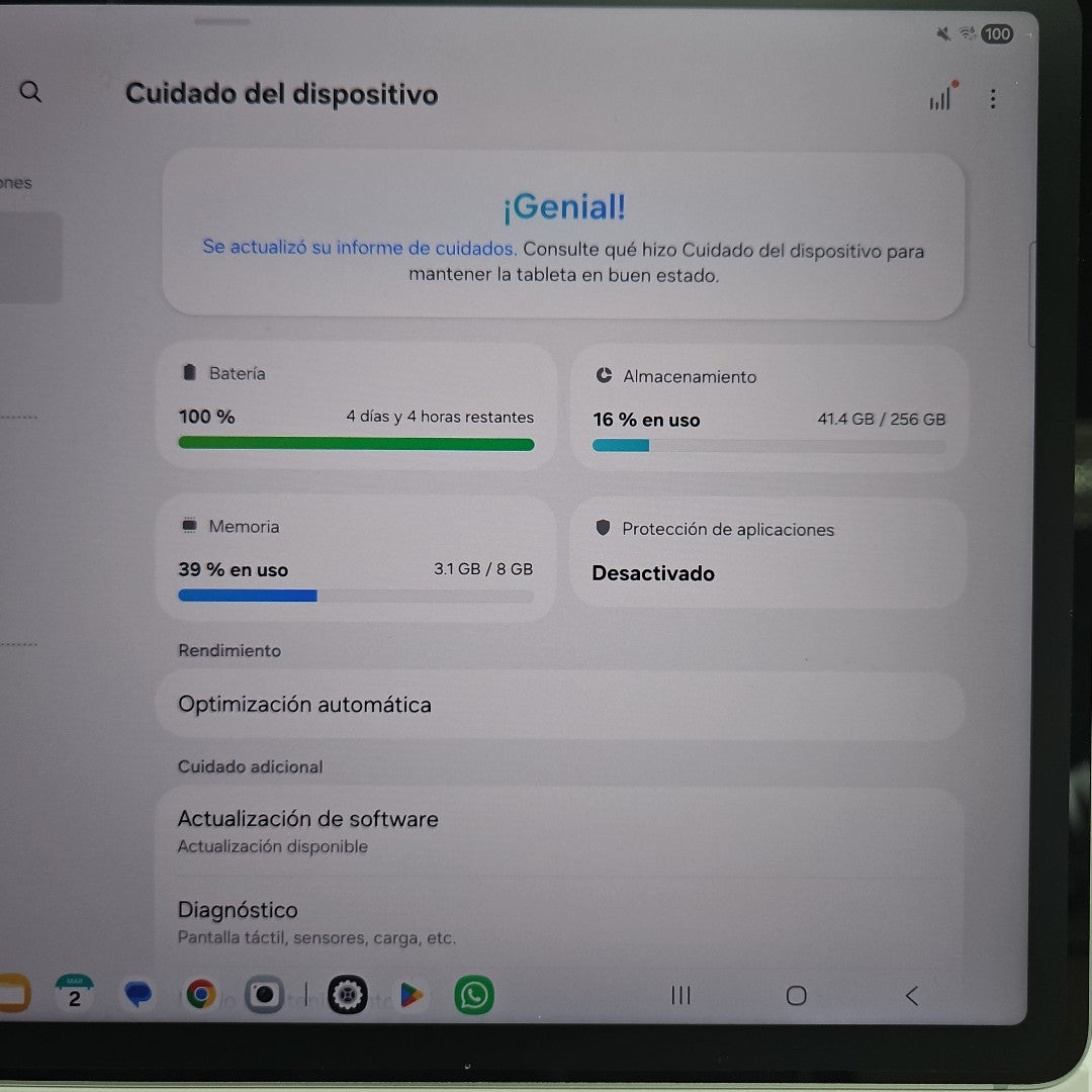 TABLETA SAMSUNG GALAXY TAB S9 FE SM-X510 (2023) 256 GB 8 GB RAM (SEMINUEVO)