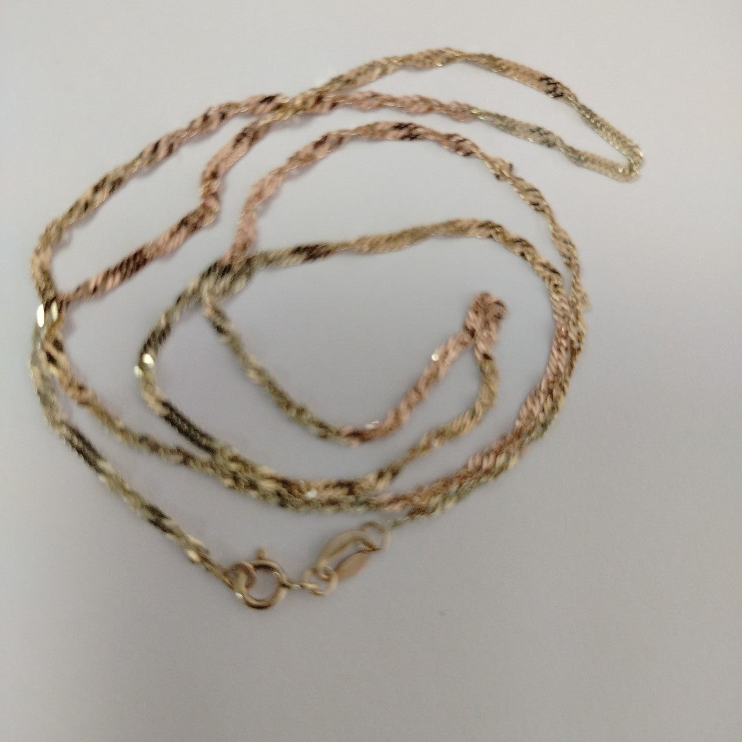 CADENA ORO, ORO COMBINADO 10 K 1.4 GRMS (SEMINUEVO)