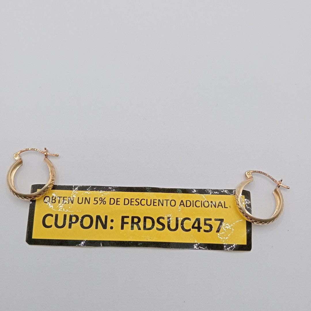 ARRACADAS PAR ORO 10 K 1.4 GRMS (SEMINUEVO)