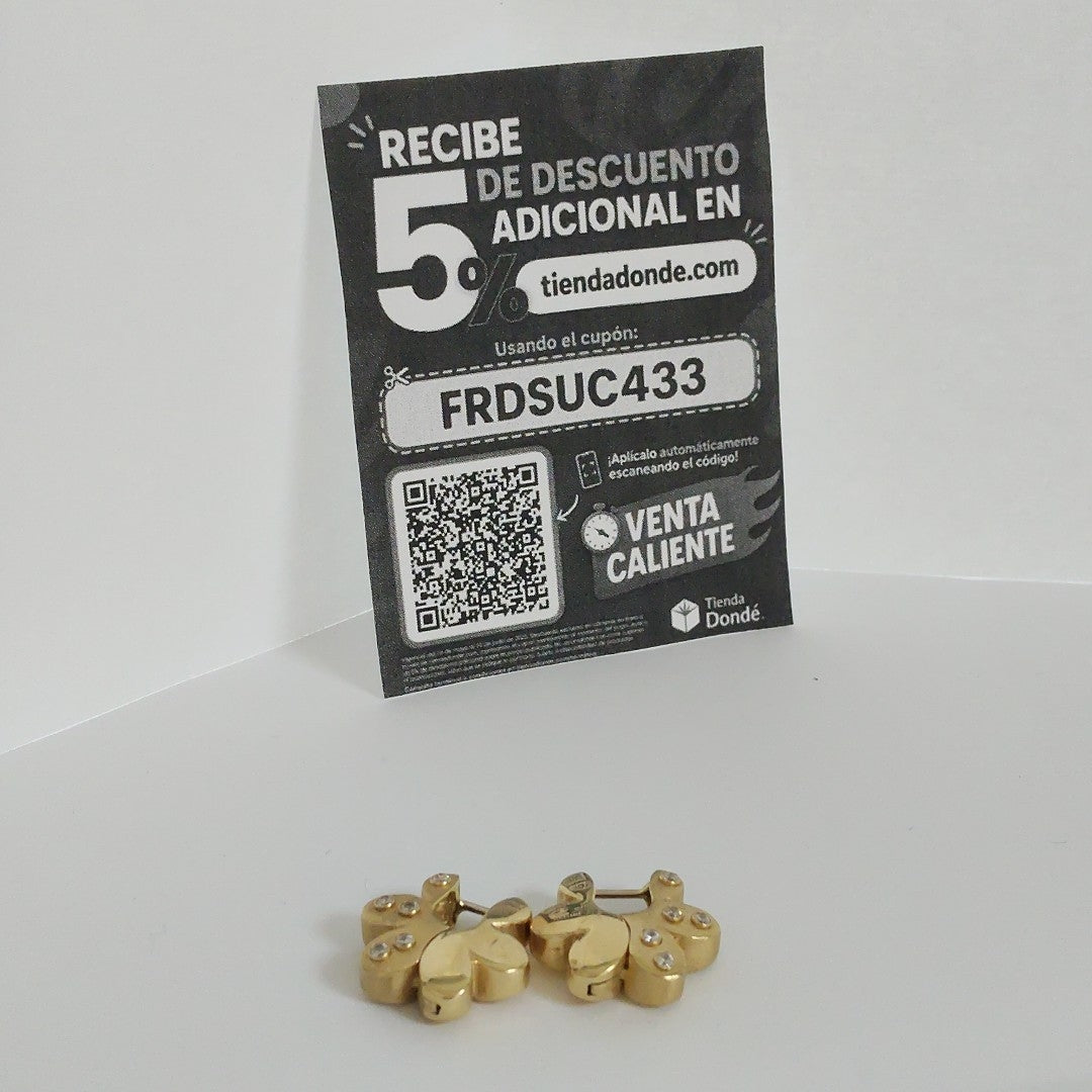 ARETES PAR ORO 14 K 8.9 GRMS (SEMINUEVO)