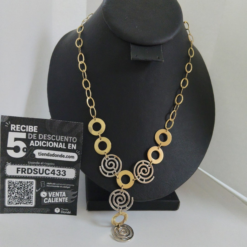 GARGANTILLA ORO, ORO COMBINADO 14 K 17 GRMS (SEMINUEVO)