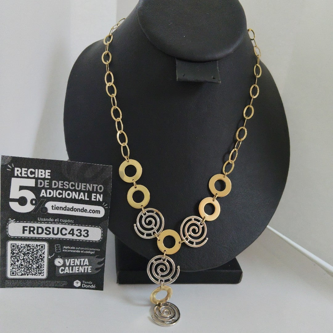 GARGANTILLA ORO, ORO COMBINADO 14 K 17 GRMS (SEMINUEVO)