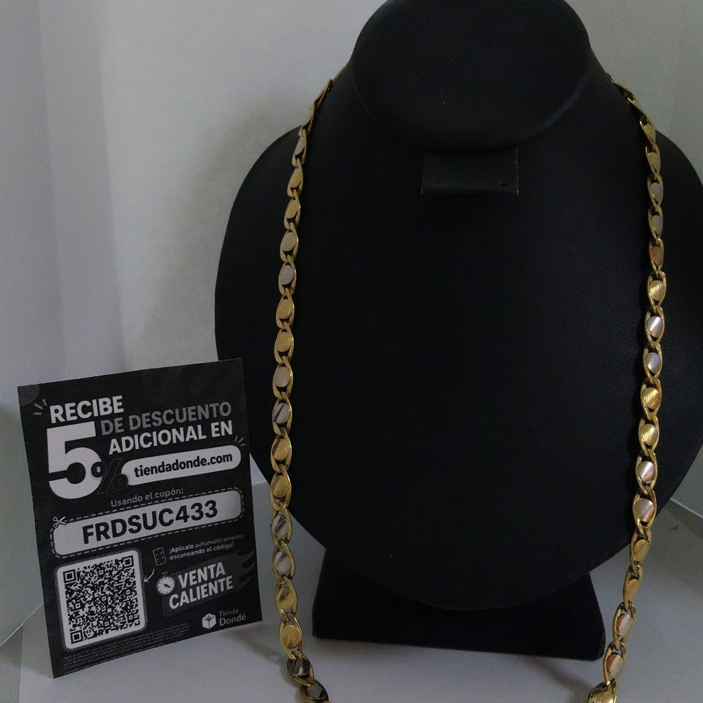 CADENA ORO, ORO COMBINADO 18 K 16.8 GRMS (SEMINUEVO)