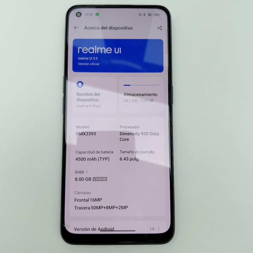 CELULAR REALME 9 PRO+ RMX3393 128 GB 8 GB RAM (SEMINUEVO)