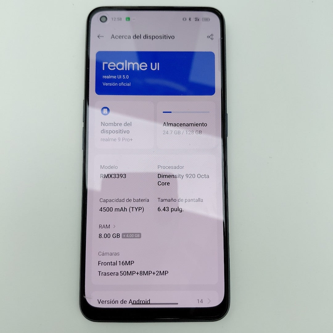 CELULAR REALME 9 PRO+ RMX3393 128 GB 8 GB RAM (SEMINUEVO)