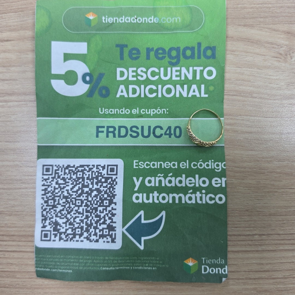 ANILLITO ORO 10 K 1.9 GRMS (SEMINUEVO)