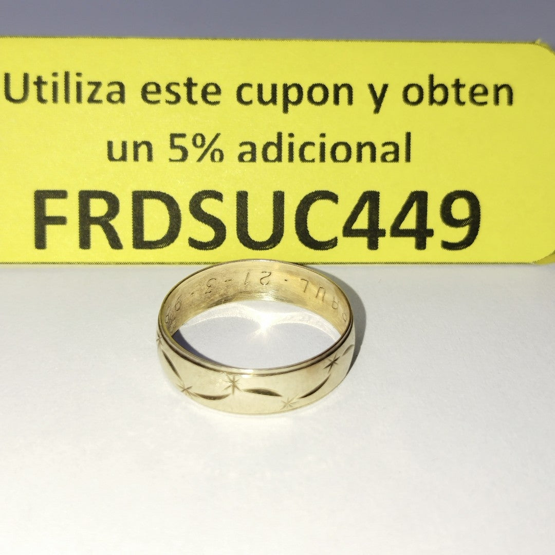 ARGOLLA ORO 10 K 1,70 GRMS (SEMINUEVO)