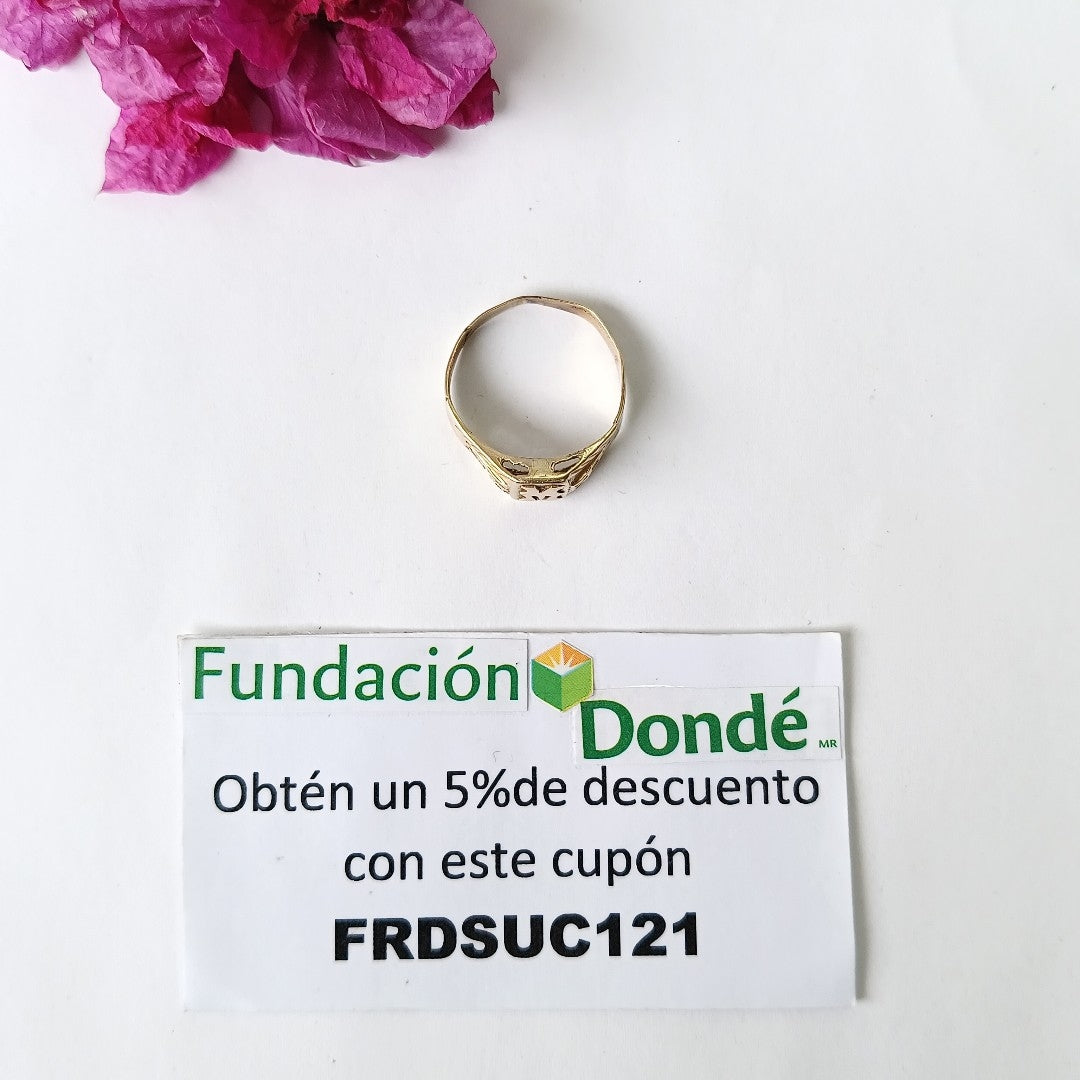 ANILLO ORO 10 K 2.1 GRMS (SEMINUEVO)