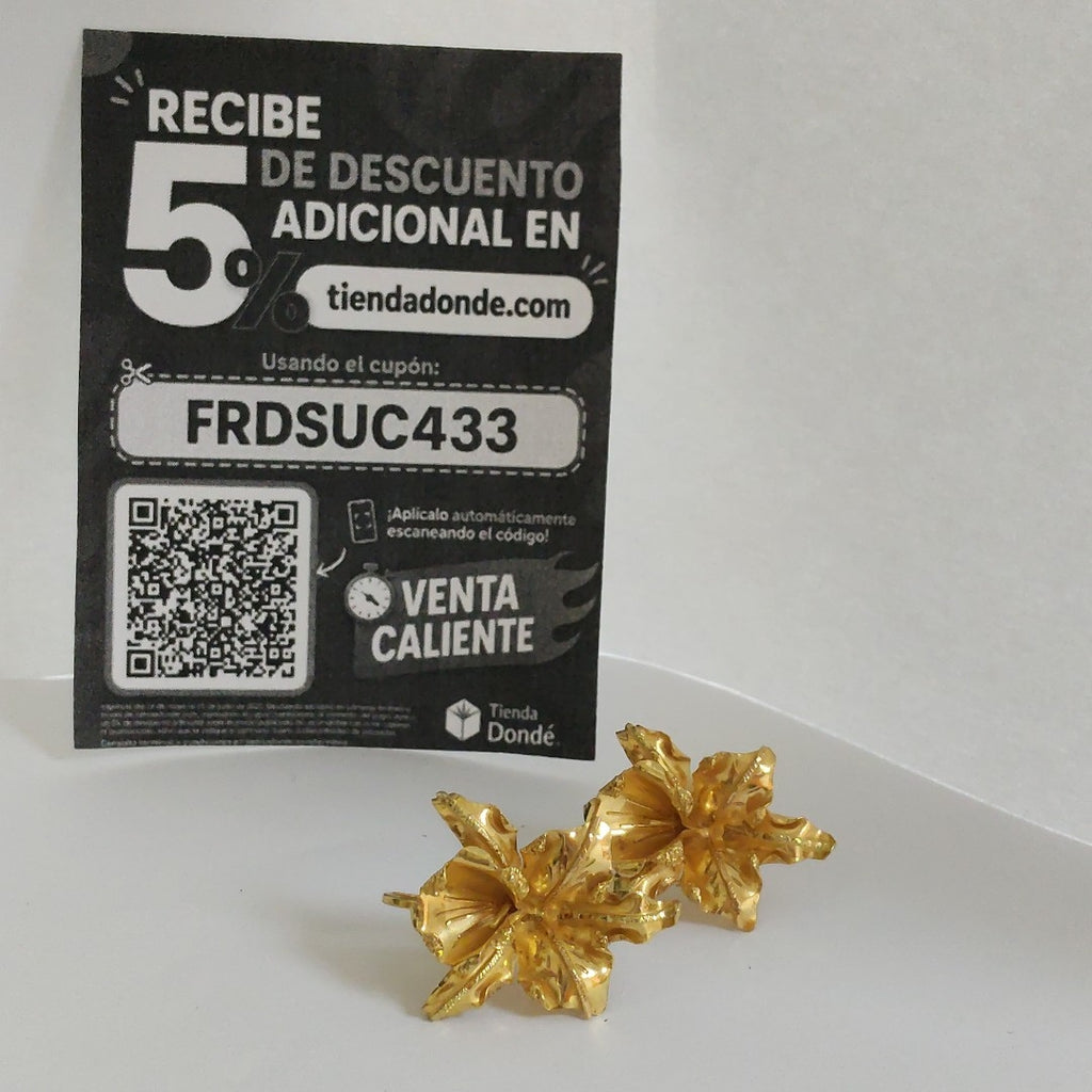 ARETES PAR ORO 18 K 6 GRMS (SEMINUEVO)