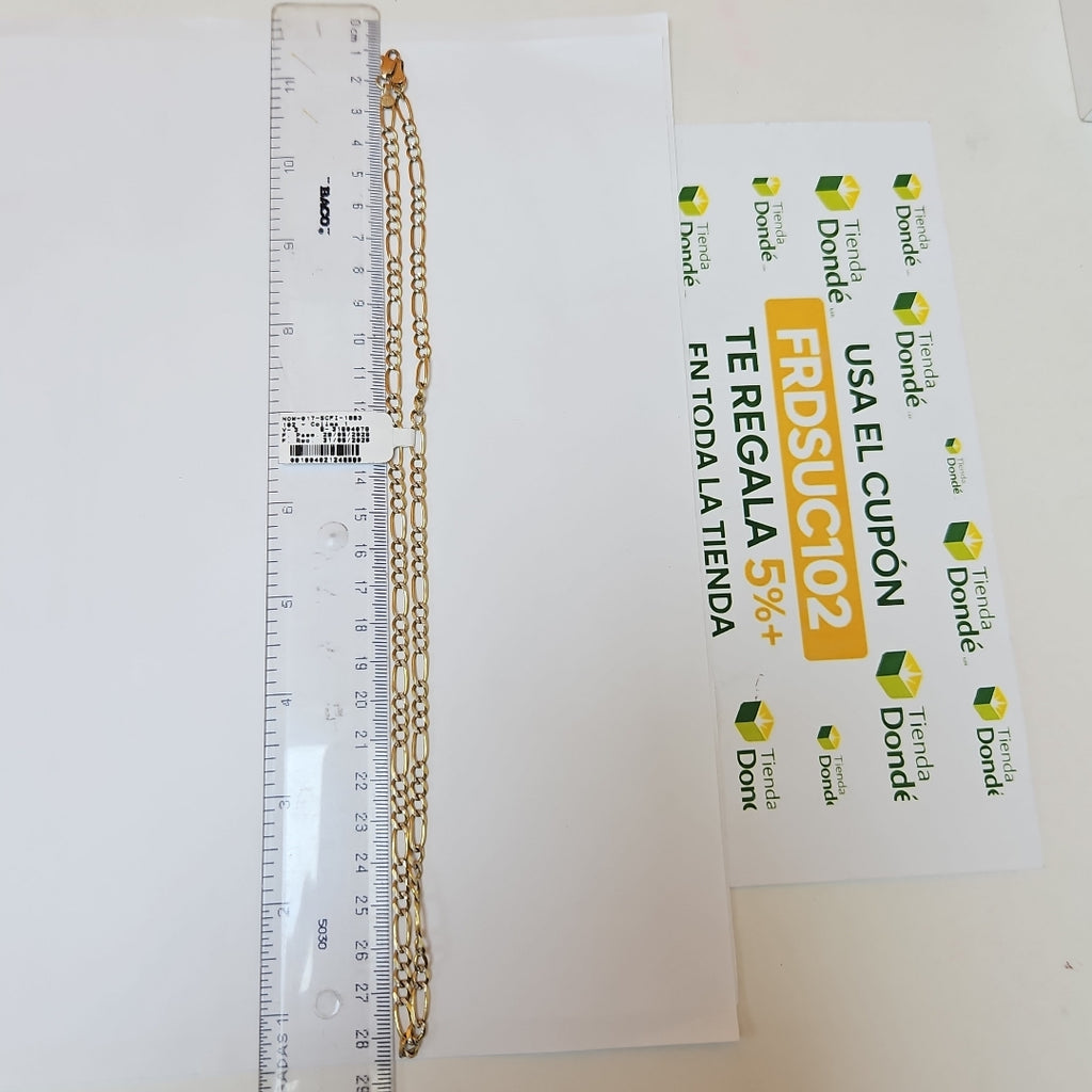 CADENA ORO, RODIADO 10 K 12.2 GRMS (SEMINUEVO)