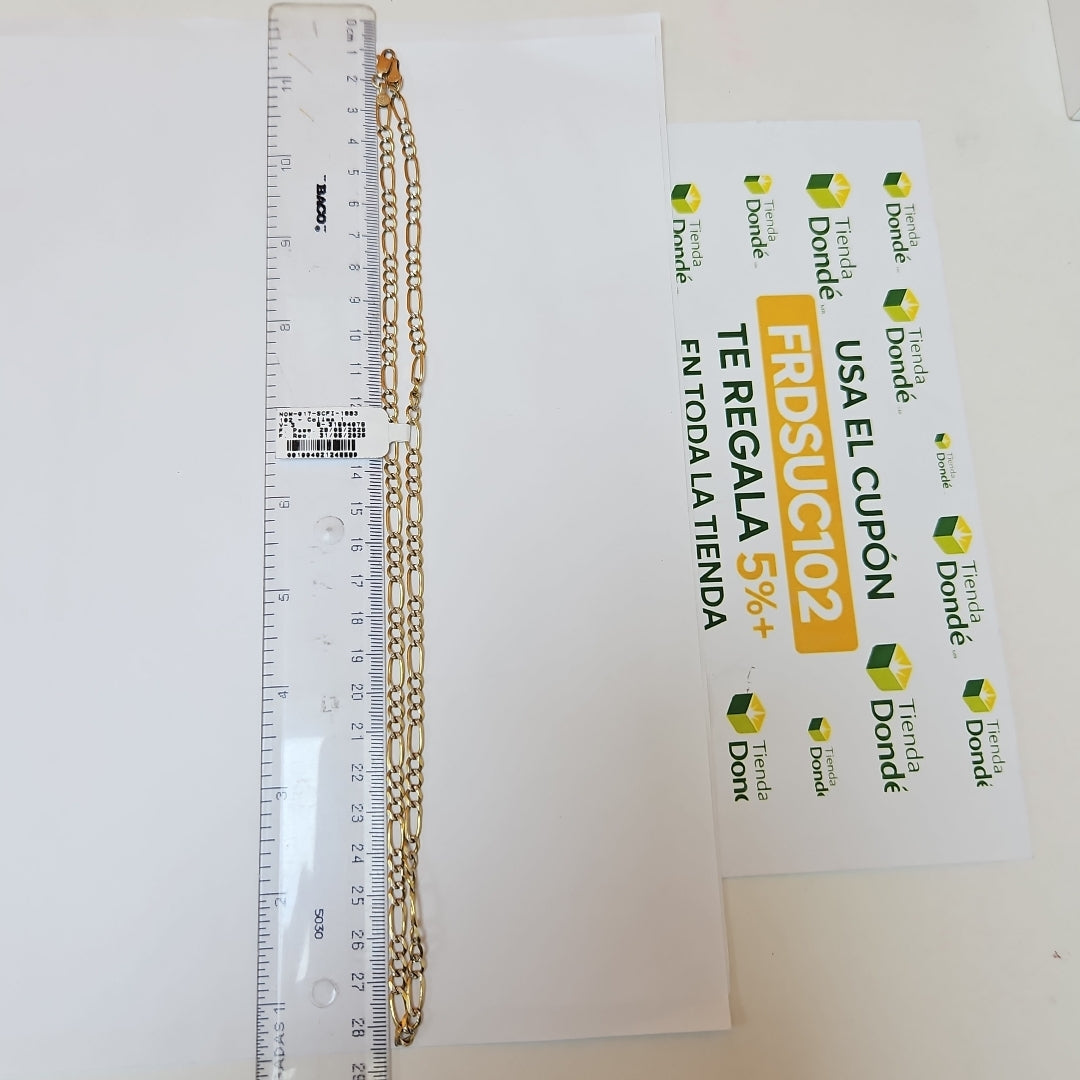 CADENA ORO, RODIADO 10 K 12.2 GRMS (SEMINUEVO)