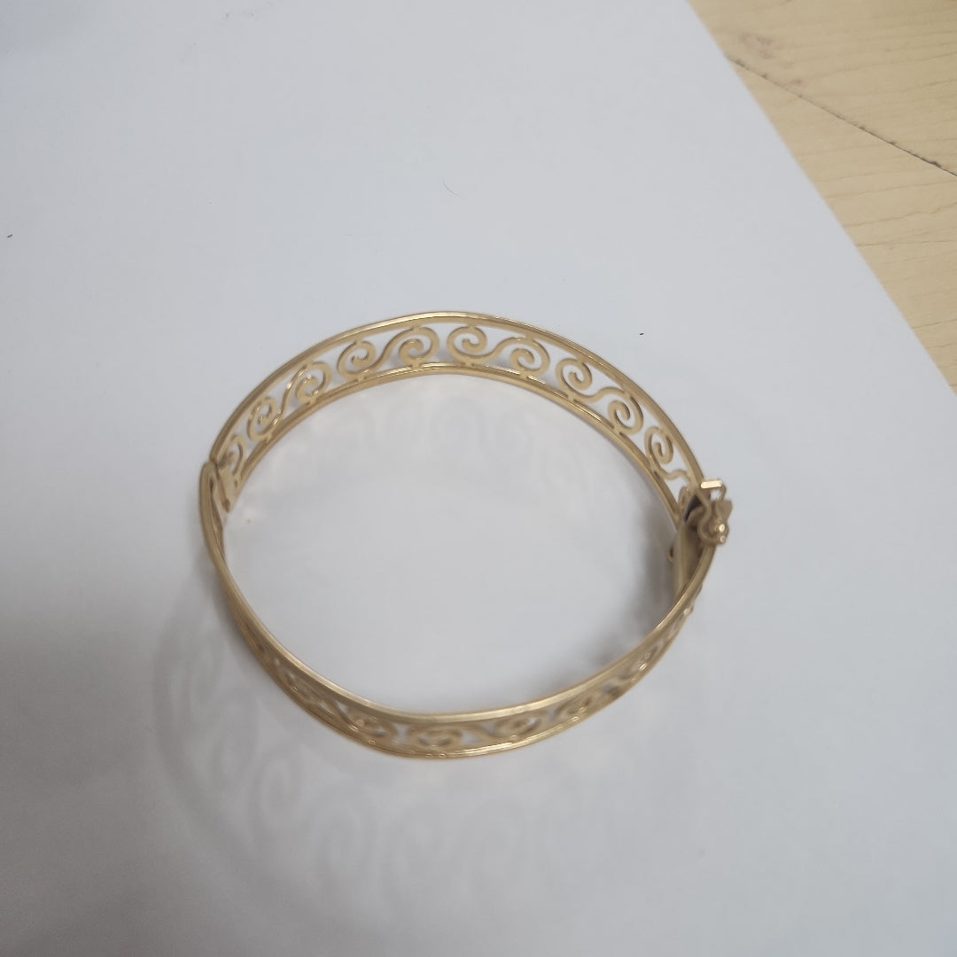 PULSERA RIGIDA ORO 14 K 17.3 GRMS (SEMINUEVO)