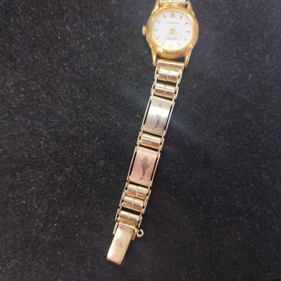RELOJ CAJA ACERO PULSO ORO ORO 10 K 19.8 GRMS (SEMINUEVO)