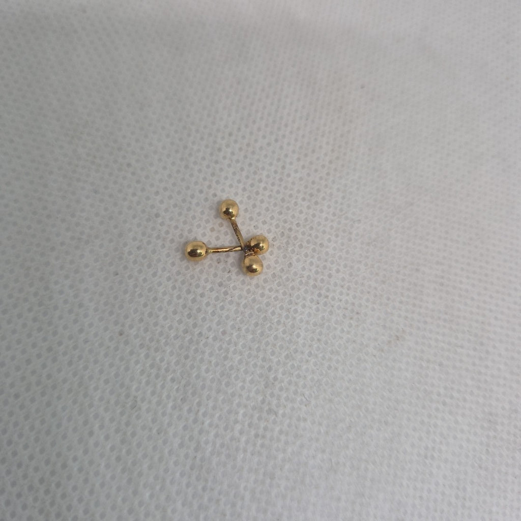 BROQUELES PAR ORO 14 K 0,30 GRMS (SEMINUEVO)