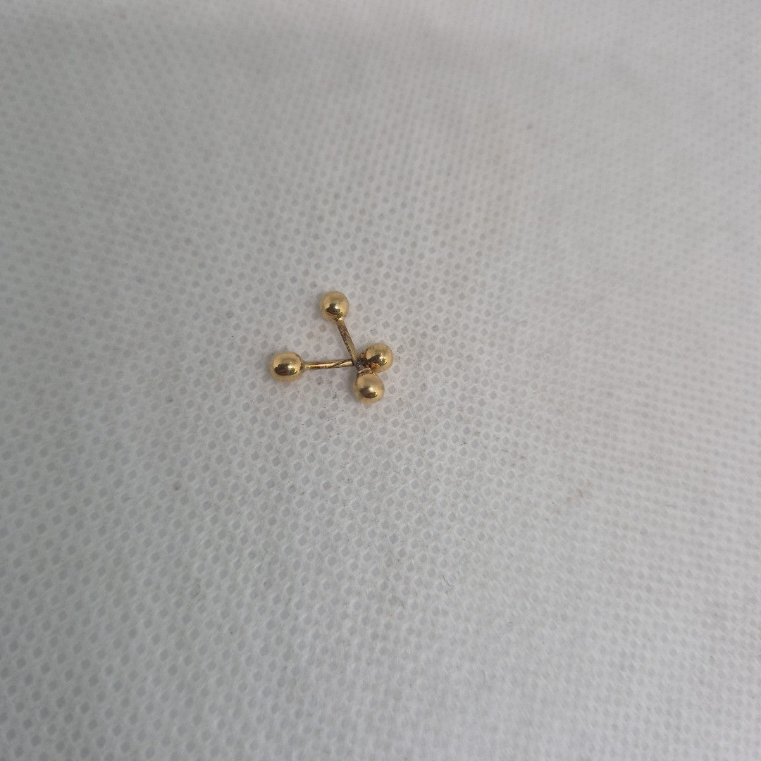 BROQUELES PAR ORO 14 K 0,30 GRMS (SEMINUEVO)