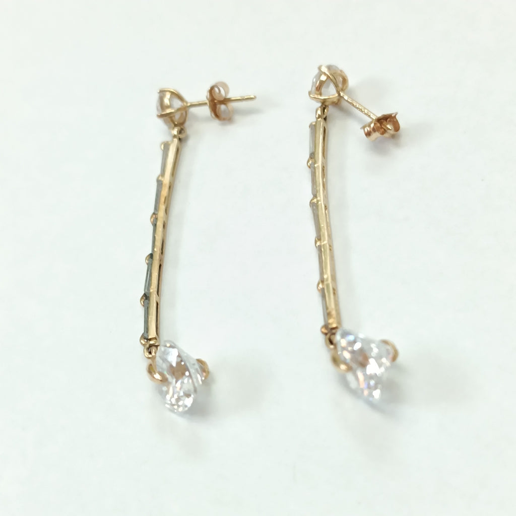 ARETES PAR ORO 14 K 3,90 GRMS (SEMINUEVO)
