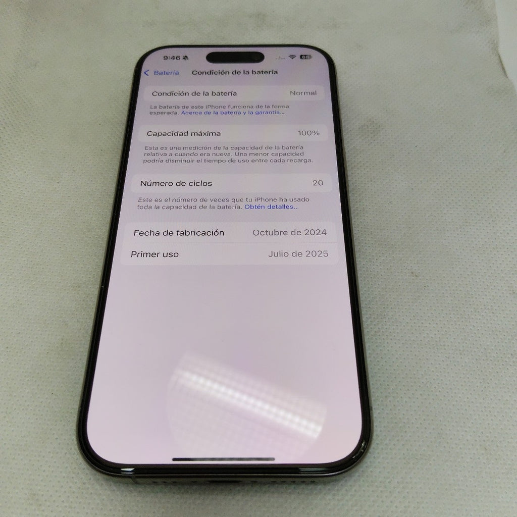 CELULAR APPLE IPHONE 16 PRO A3292 (2024) 128 GB 8 GB RAM (SEMINUEVO)