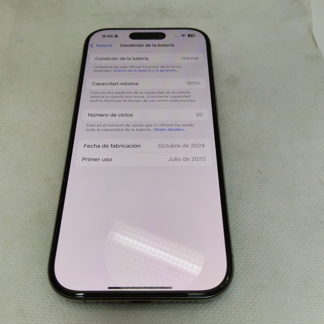 CELULAR APPLE IPHONE 16 PRO A3292 (2024) 128 GB 8 GB RAM (SEMINUEVO)