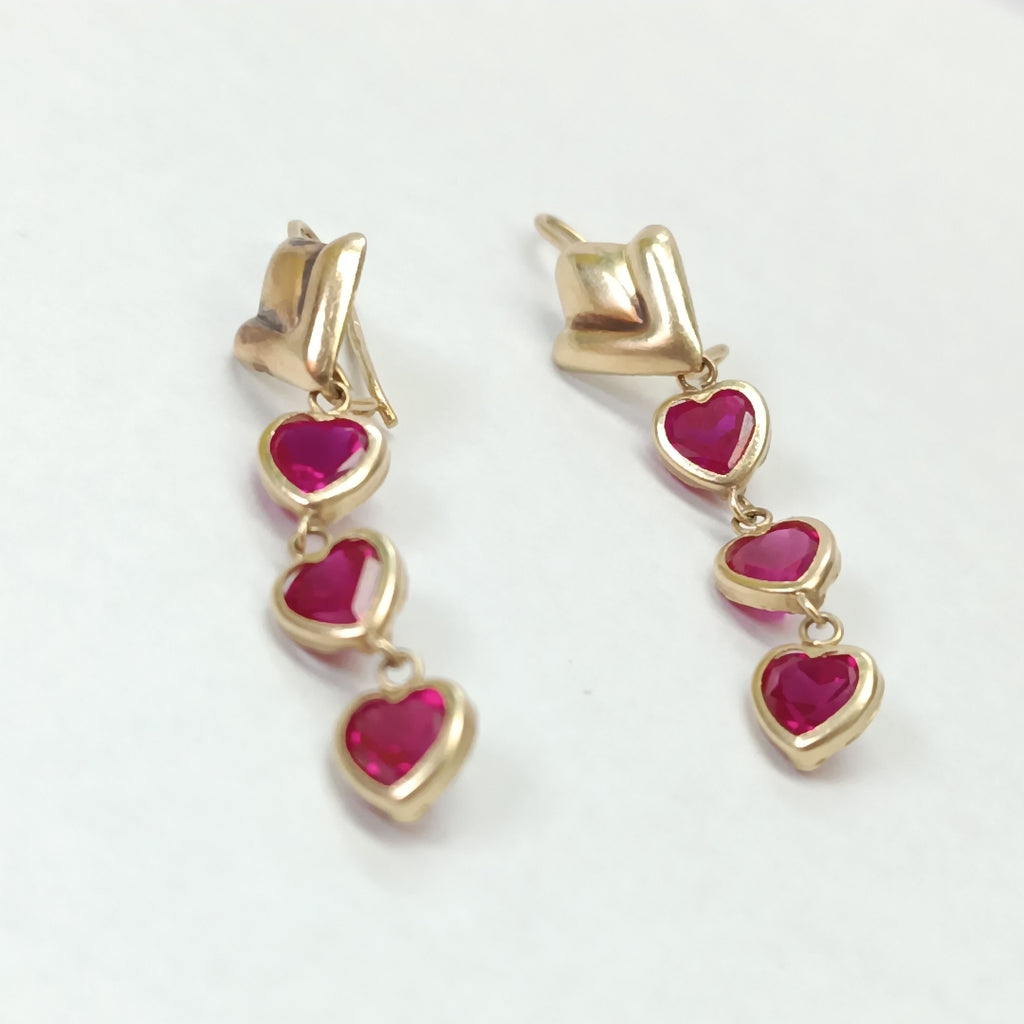 ARETES PAR ORO 14 K 2.9 GRMS (SEMINUEVO)