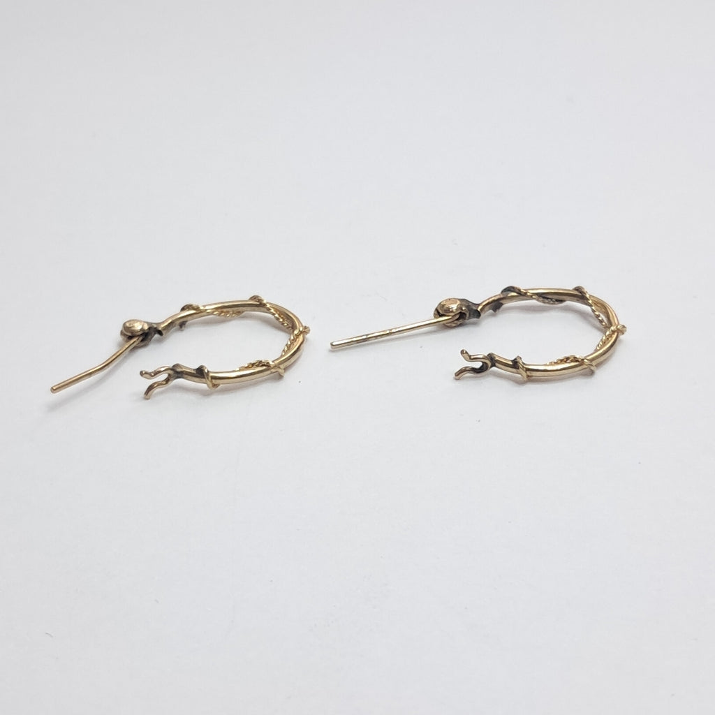 ARRACADAS PAR ORO 14 K 0,80 GRMS (SEMINUEVO)